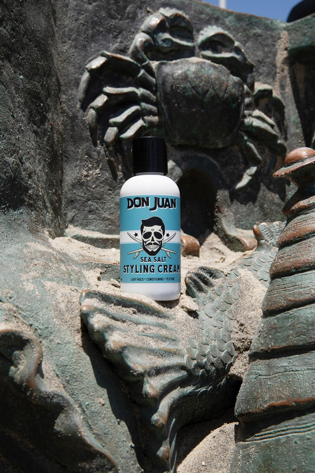 Don Juan Sea Salt Hair Styling Cream | Light Hold | Conditions and Adds Volume and Texture To Hair | Natural Ingredients | Surf Wax Scent, 4 fl oz