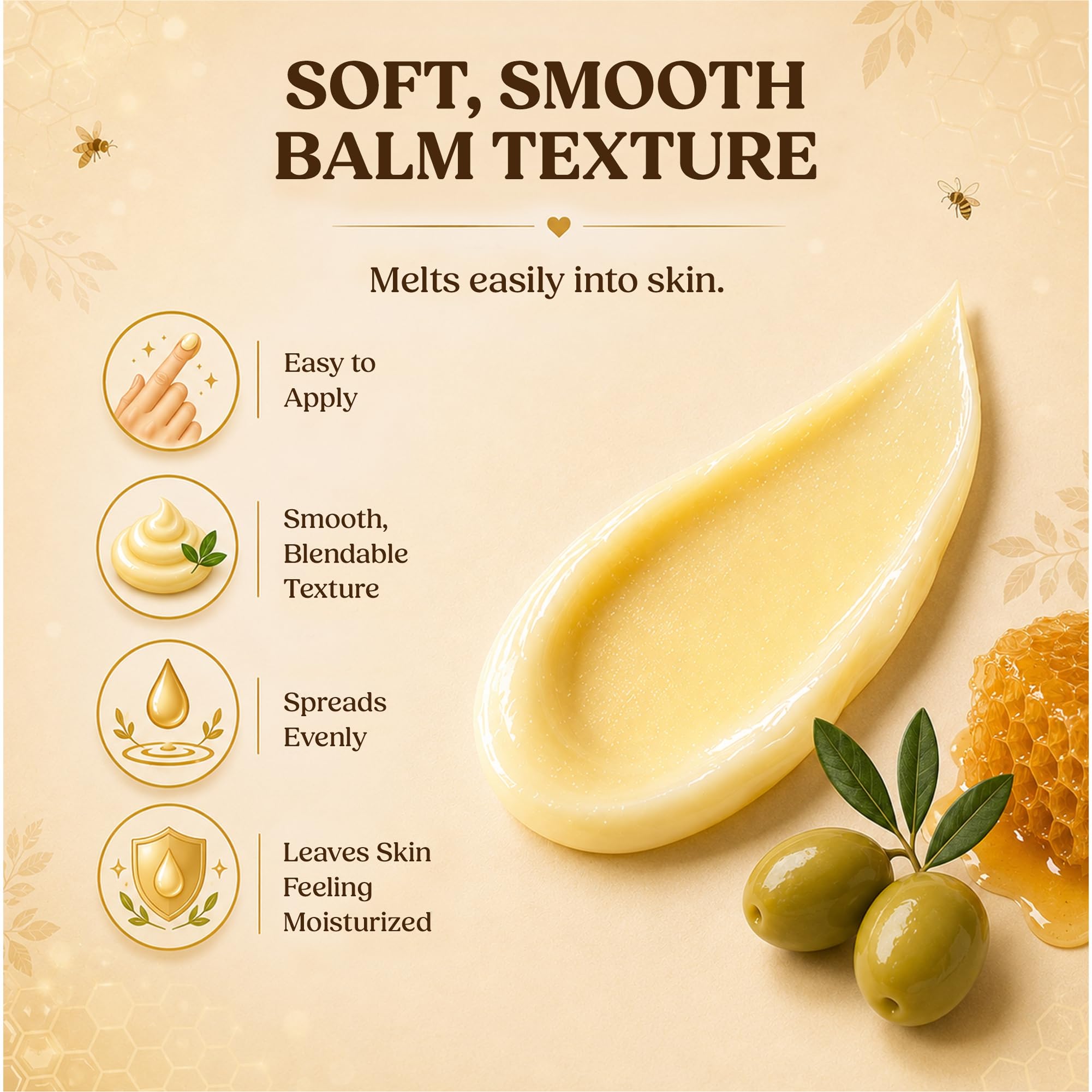 Sweet Bee Magic Organic Honey Bee Balm for Face, Skin & Body - All in One Honey Balm - Beeswax Body Moisturizer - All Natural Aid - 1 jar (4oz)