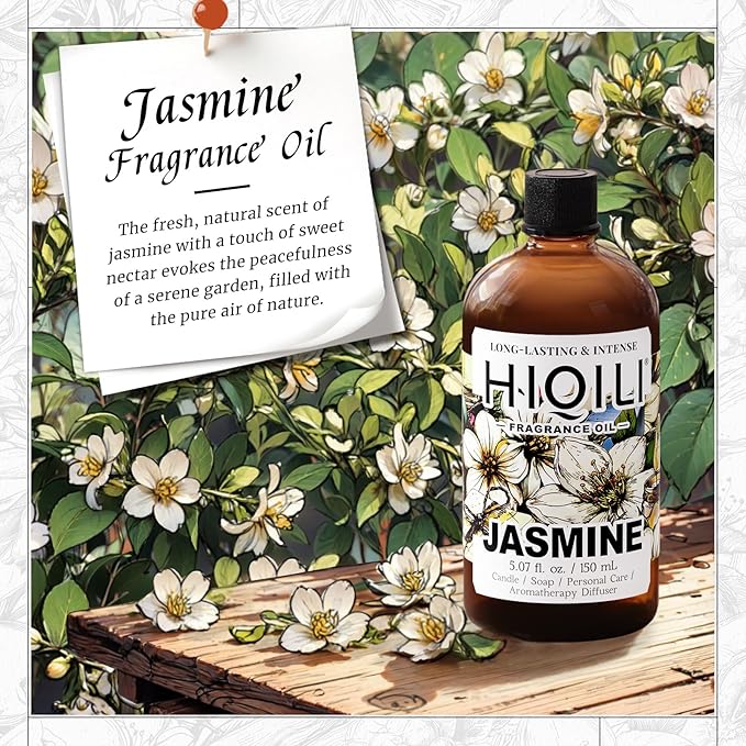 HIQILI Jasmine Fragrance Oil for Women Perfume Making - 5.07 Fl Oz