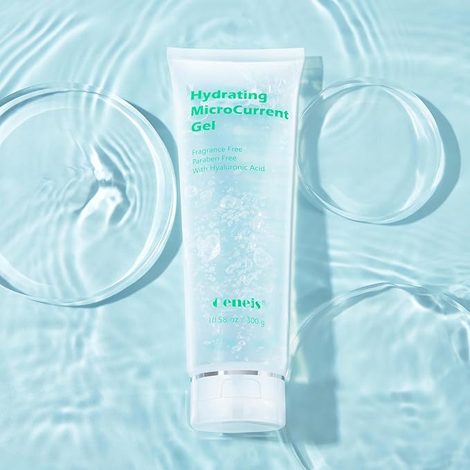 Oeneis Hydrating Microcurrent Conductive Gel, Fragrance-Free, Paraben-Free, Gel Primer with Hyaluronic Acid, Non-irritating, Moisturizing Gel for RF, 300g Tube, Clear