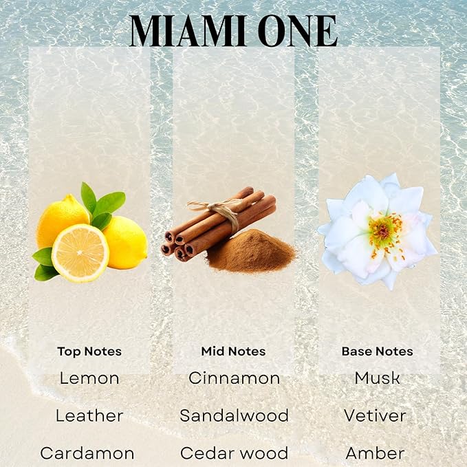 Scentia Miami One (My Way) Diffuser Oil Refill – Hotel Fragrance Oil Inspired by 1 Hotel Miami Beach – 120 mL – Lemon, Sandalwood & Cedar Long-Lasting Scent for Ultrasonic & Waterless Diffusers