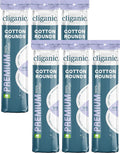 Cliganic Premium Cotton Rounds for Face (600 Count) - Makeup Remover Pads, Hypoallergenic, Lint-Free | 100% Pure
