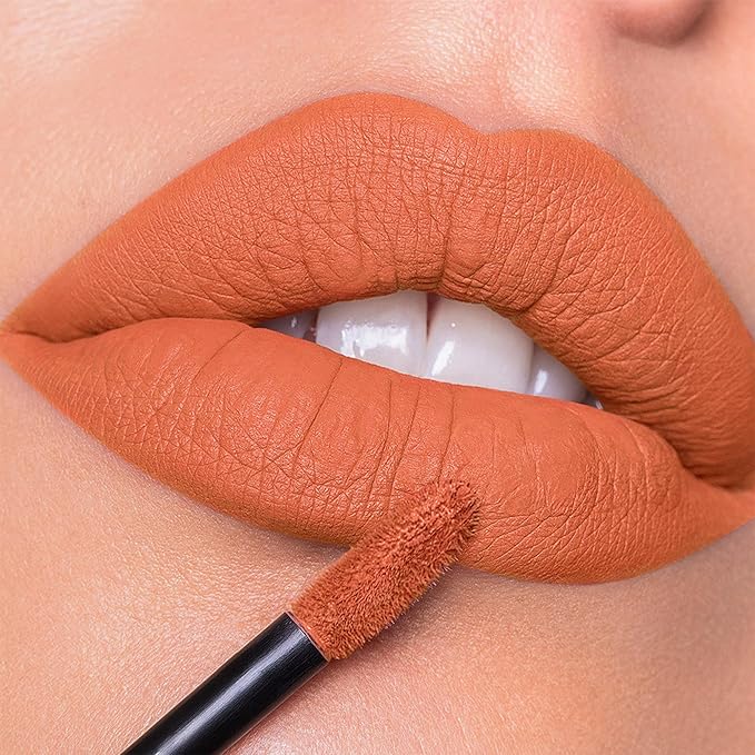 MAKI YIKA Orange Lipstick for Women Color Stay Long Lasting Lipsticks Coral Matte Liquid Lipstick Lip Color for Mother's Day,Coral Nude