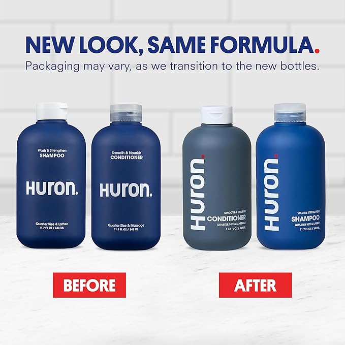 Huron Shampoo + Conditioner for All Hair Types; 2-pack (11.4 oz)