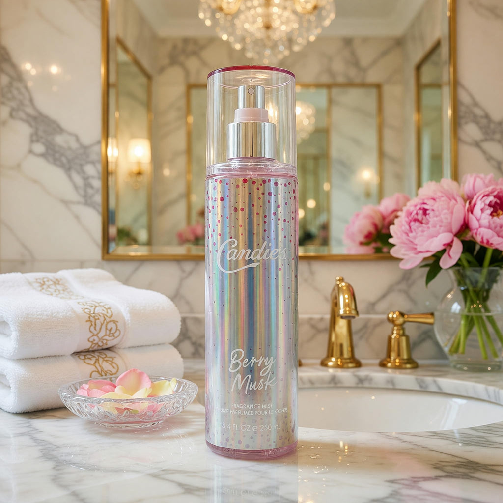 CANDIE'S Berry Musk Fragrance Mist - Sweet, Long-Lasting Perfume for Women, Luxurious All-Day Freshness, Ideal Body Cologne for Ladies, Feminine Scent, Lasts All Day, Must-Have Fragrance, 8.4 fl oz