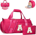 Vogewood Dance Recital Gifts for Tween Girls-Girl Initial Travel Duffle Bag