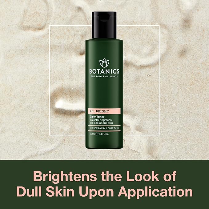 Botanics All Bright Exfoliating Glow Toner, 8.4 oz