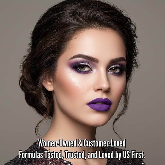 Mynena Weightless Vibrant Purple Matte Liquid Lipstick, Sofia