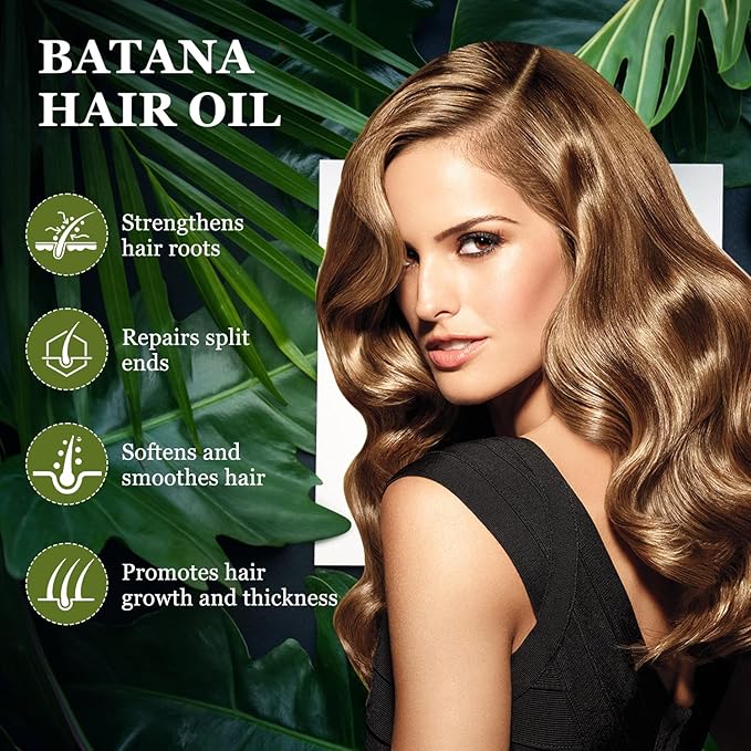 Batana Oil with Rosemary for Hair Growth,100% Organic Batana Oil from Honduras with Rosemary,Nourishes hair, for All Hair Types, 30ml / 1 Fl Oz (1pcs), Brown