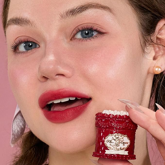Flower Knows Strawberry Cupid Cake Lip Cream, Berry Rose Red