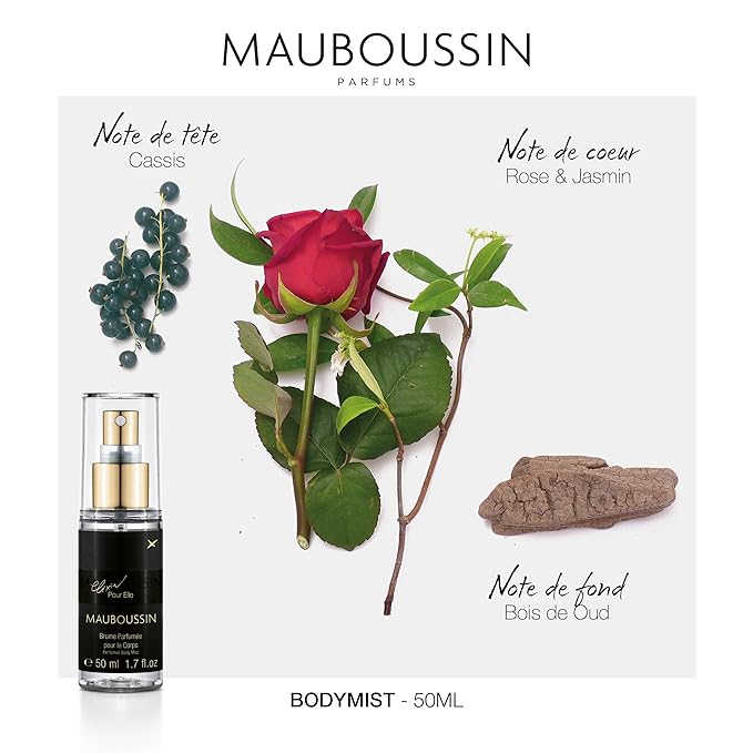 Mauboussin - Pour Elle Body Mist Set 3x50ml (3x1.7 Fl Oz): Pour Elle, Elixir & Rose