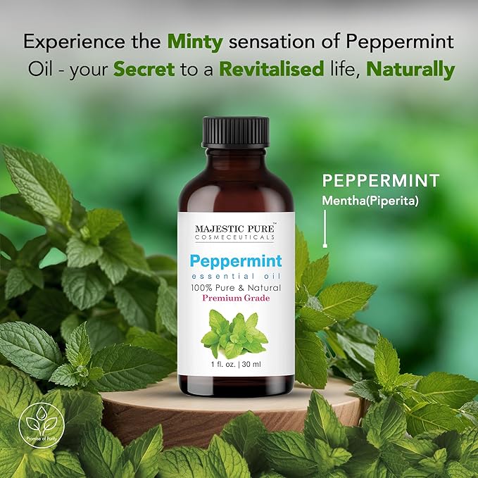 Majestic Pure Peppermint Essential Oil for Diffuser - 1 Fl Oz