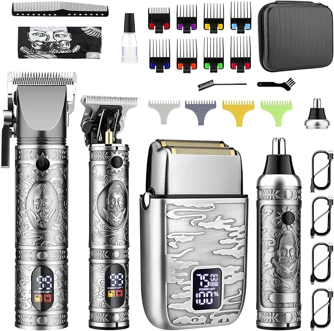 GSKY Professional Hair Clippers, Men's Beard Trimmer & Grooming Kit