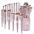 Bueart Design 16Pcs Professional Makeup Brushes Set with Elegant Holder