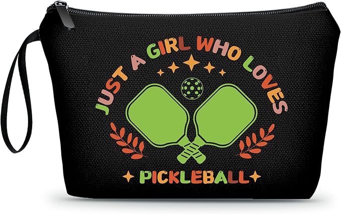 ARIOSEY Pickleball Gifts for Women, Travel Makeup Cosmetic Bag