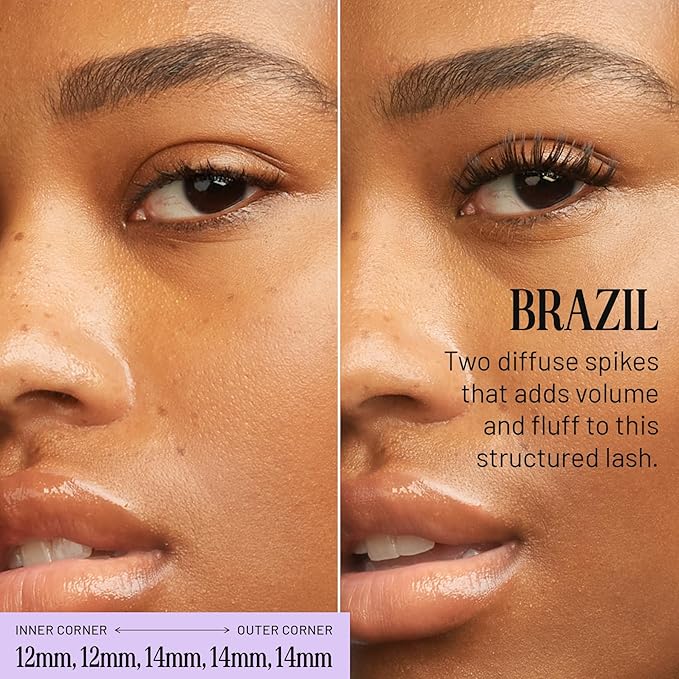 Lilac St Volume Lash Clusters for DIY Lash Extensions, Brazil, 10mm