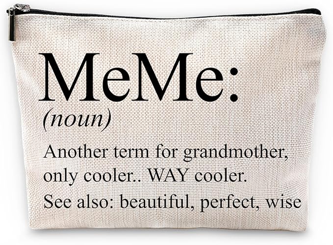 Sufamb Grandma Makeup Bag - Meme Mother's Day & Birthday Gift, Small Cosmetic Bag for Purse