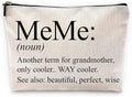 Sufamb Grandma Makeup Bag - Meme Mother's Day & Birthday Gift, Small Cosmetic Bag for Purse