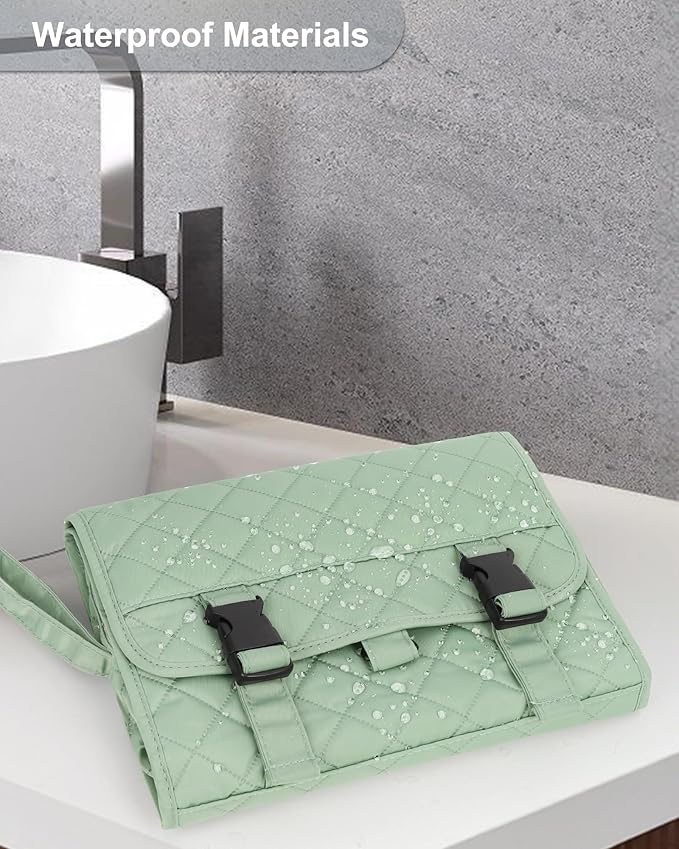 Relavel Travel Hanging Toiletry Bag for Women for Full-size Container