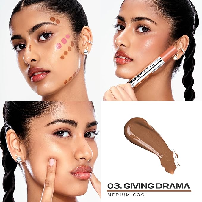 Sacheu Liquid Contour STAY-N Cream Contour, Longwear, Giving Drama