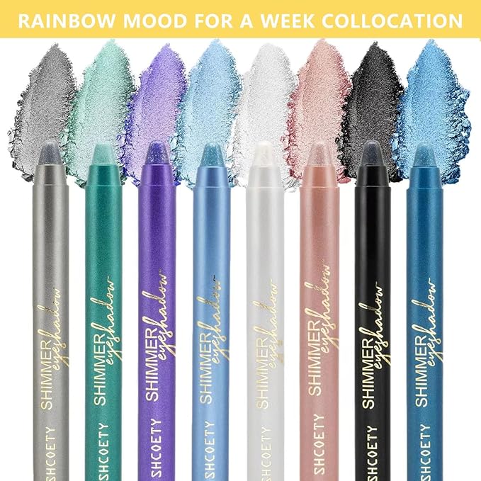 Daeuwiutr Purple Eyeshadow Stick, Highlighter Eye Liner,Eye Brightener Stick, Shimmer Creamy eye shadow, Waterproof Eyeshadow Pencil Long Lasting Eye Shadow Makeup.#3 purple shimmer