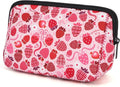 AJLTPA Waterproof Neoprene Cosmetic Bag, Lovely Strawberry