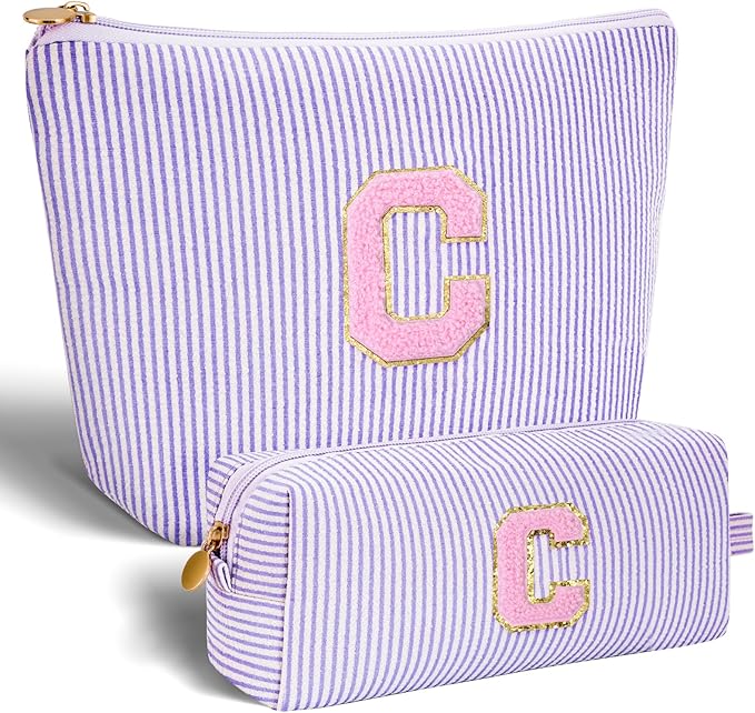 Btffitting Gifts for Teen Girls Women - Birthday Gifts for 10 11 12 13 14 15 16 17 18 Years Old Girl,Makeup Bag Cosmetic Bag,Teacher Gift Trendy Stuff Toiletry Bag - Lavender,C