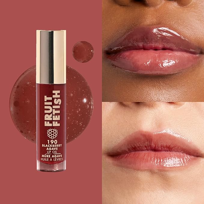 Milani Fruit Fetish Lip Oil, Tinted Hydrating Lip Gloss - Blackberry Agave