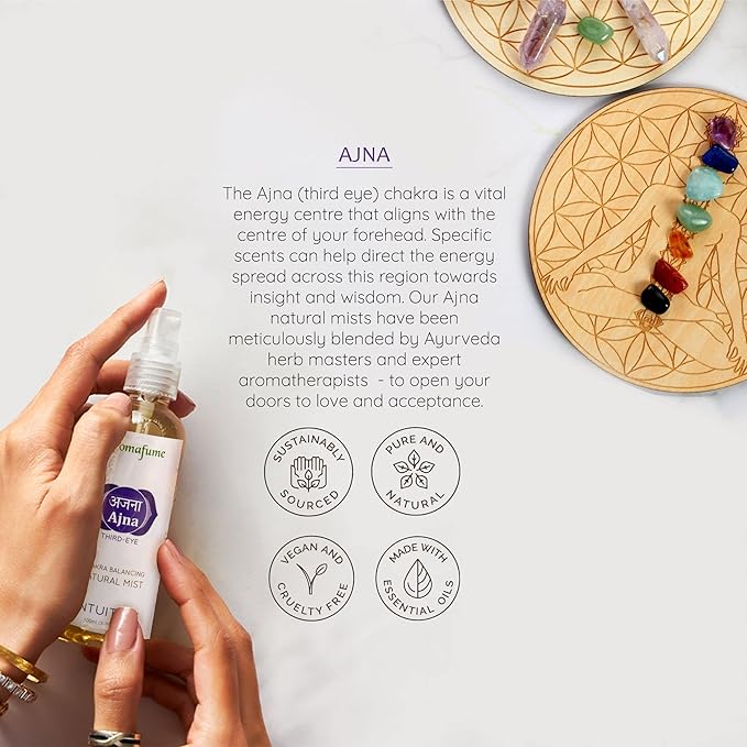 Chamomile & Juniper Berry Chakra Air Freshener Spray 100ml by Aromafume