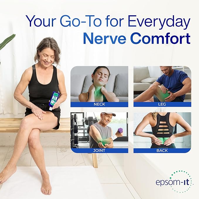 EPSOM-IT Soothing Nerve Magnesium Lotion, Epsom Salt, Arnica Cream, 4-Pack