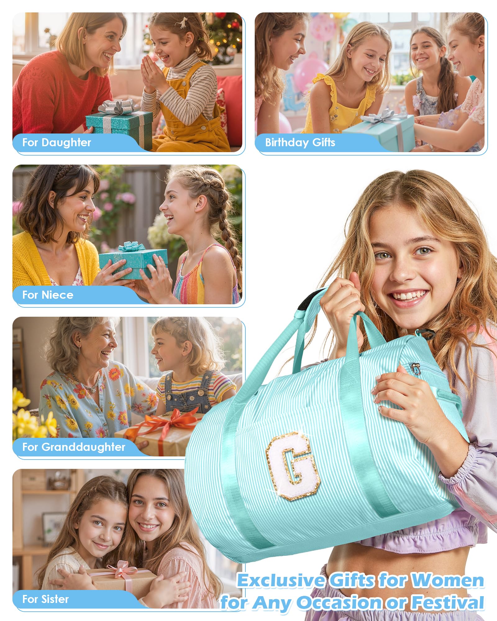 Vogewood 10 Year Old Girl Birthday Gifts, Girls Travel Duffle Bag, Kids Bag