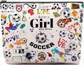 CEASQVAA Soccer Gifts Makeup Cosmetic Bag for Women, Soccer Coach Gifts, Soccer Team Gifts for Soccer Lovers Players Fans Birthday Gifts for Her Women