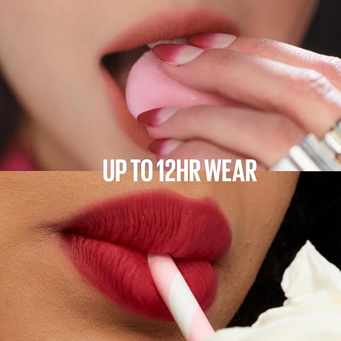 MAYBELLINE Super Stay Teddy Lip Tint, Long Lasting Matte Lipstick For Up To 12HR Wear, Baby Tee, 1 Count