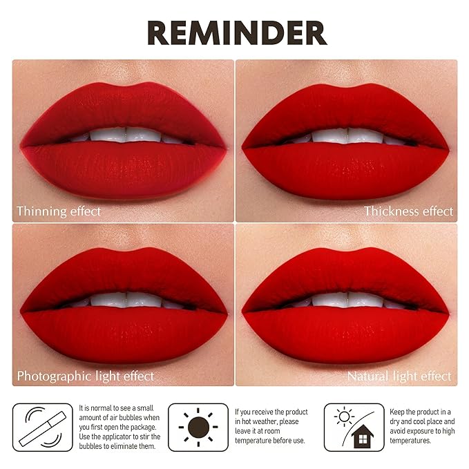 Apricot Lipstick Matte for Women, Nude Long Lasting Lipstick Smudgeproof Liquid Lipsticks, Cruelty Free Lip Makeup (DM25 Latte Nude)