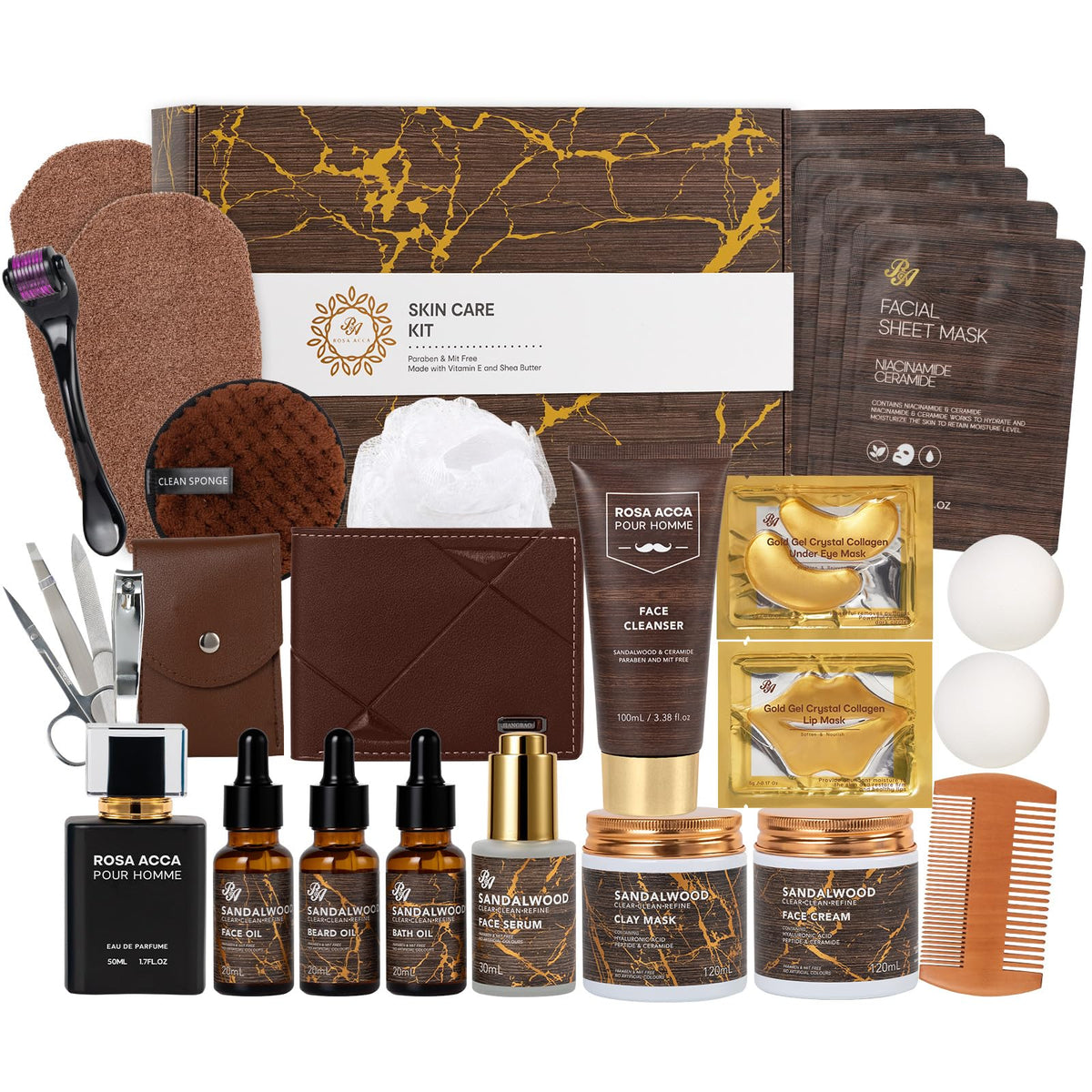 Gifts for Women & Men, 30Pcs Birthday Gift for Women, Face Skin Care Set