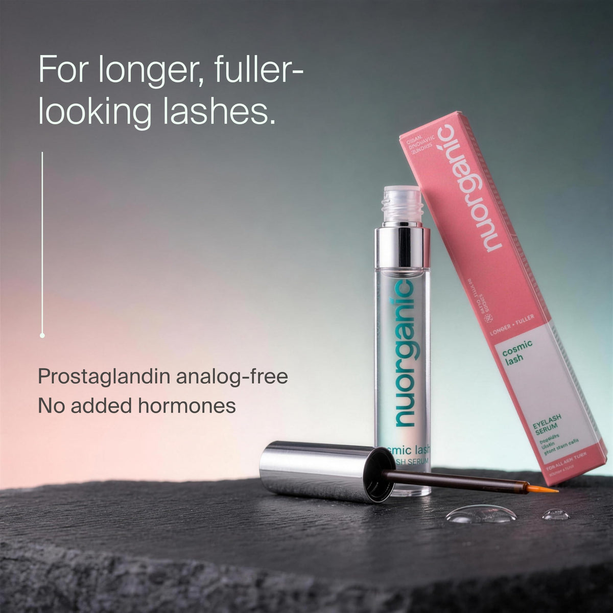 nuorganic Cosmic Lash Eyelash Growth Serum, Prostaglandin-Free, 8ml XL