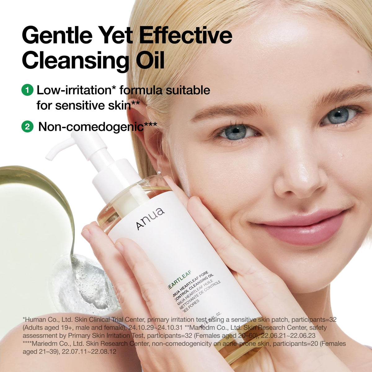 Anua Heartleaf Pore Control Cleansing Oil, Korean Skincare, 6.76 fl.oz