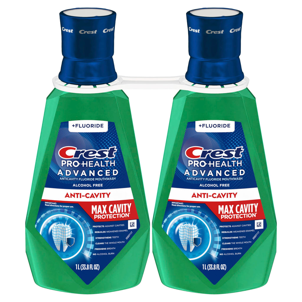 Pro-Health Advanced Maximum Cavity Protection Mouthwash - Alcohol-Free -Mild Mint - 2x1L