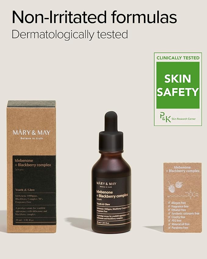 Mary&May Idebenone Blackberry Antioxidant Face Serum 1.01 fl.oz