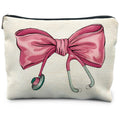 RYYCDOI Pink Coquette Bow Stethoscope Nurse Makeup Bag, Nurse Gifts for Women Cosmetic Bags, Nurse Week Gifts Makeup Pouch, Nurse Appreciation Gifts Zipper Pouch