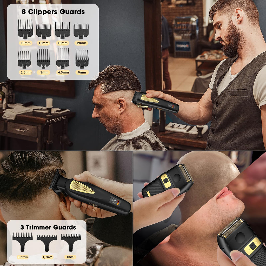 Zesuti Hair Clippers for Men,Cordless Clippers and Trimmers Foil Shaver Set