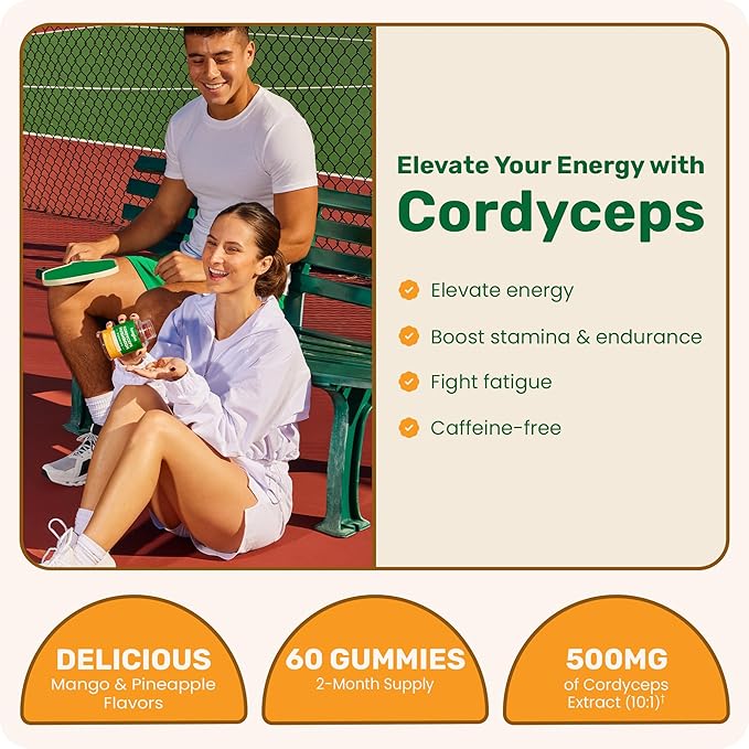Fungies Cordyceps Mushroom Extract Gummies | 60 Count