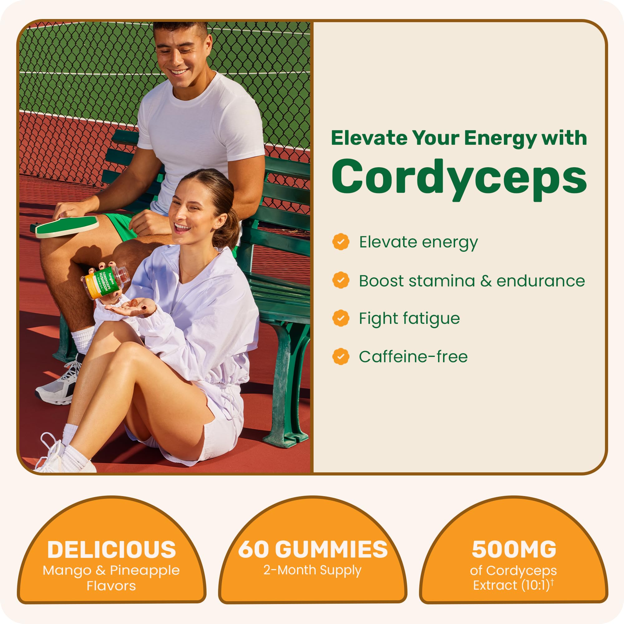 Fungies Cordyceps Mushroom Extract Gummies | 60 Count