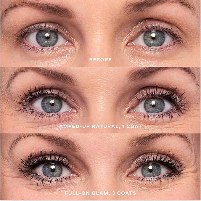 Tower 28 MakeWaves Vegan Black Mascara - Volumizing & Lengthening Mascara for Sensitive Eyes - With Aquaflex Technology for Humidity-Proof Lift - Hypoallergenic Eye Makeup - Jet (0.29 oz)