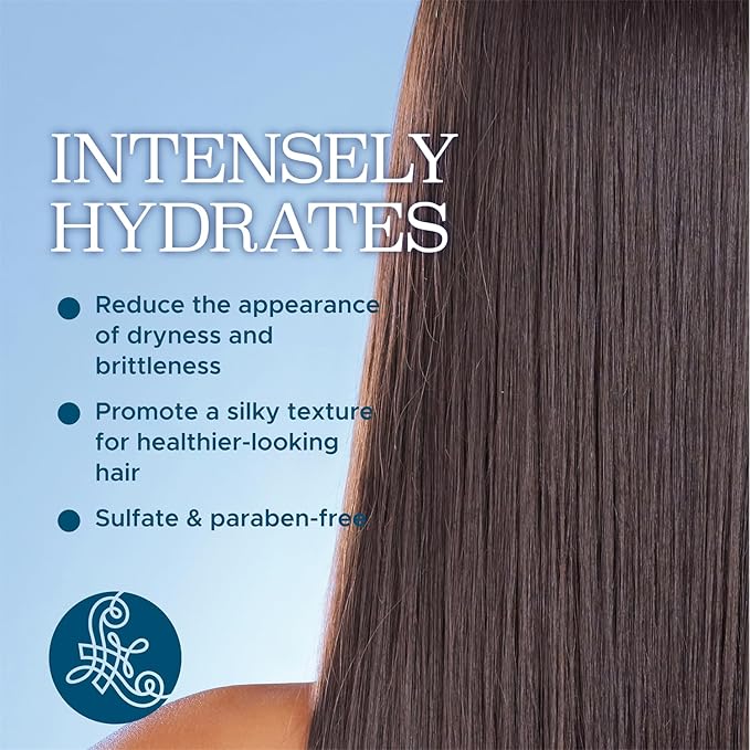 Luseta Deep Hydrating Hyaluronic Acid Shampoo and Conditioner Set for Dry Damaged Hair - Sulfate Free Moisturizing Hair Care with Shea Butter & Avocado Oil, Paraben-Free - 2 x 16.9oz