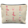 RYYCDOI cowgirl western makeup bag, cowgirl gifts for women, western gifts for women, western gifts for teen girls, pink preppy cowgirl boots cosmetic bag makeup pouch