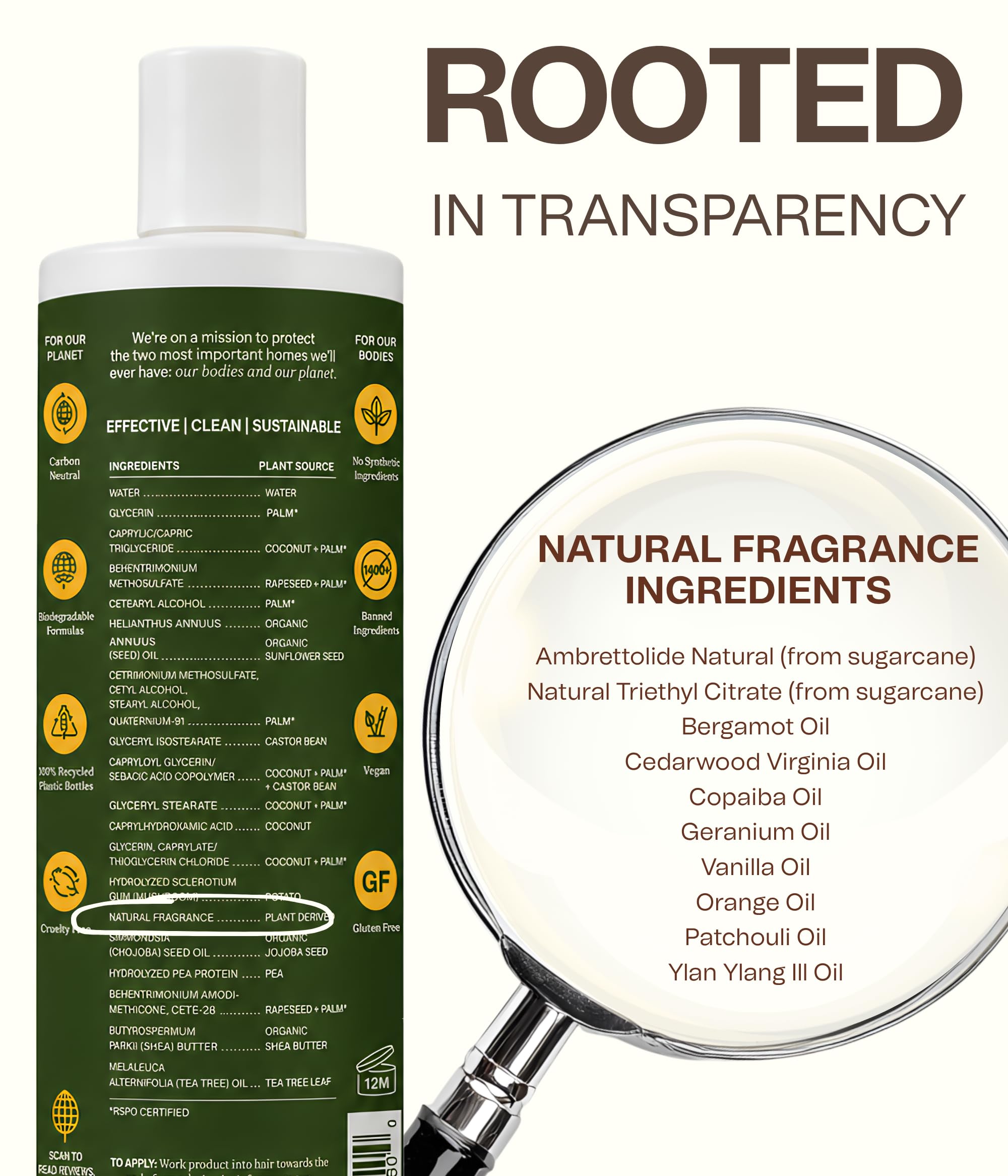 Ingreendients Tea Tree Hair Conditioner - Organic, Sulfate-Free, Color-Safe, Silicone-Free, Cruelty-Free, with Shea Butter and Jojoba Oil