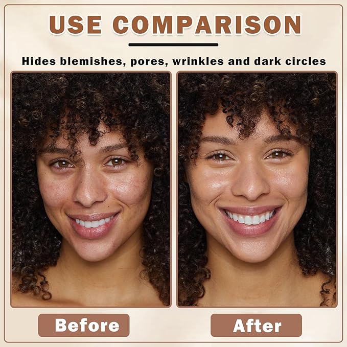 QIUFSSE Air Brush Makeup Foundation for Older Women (07 Medium)