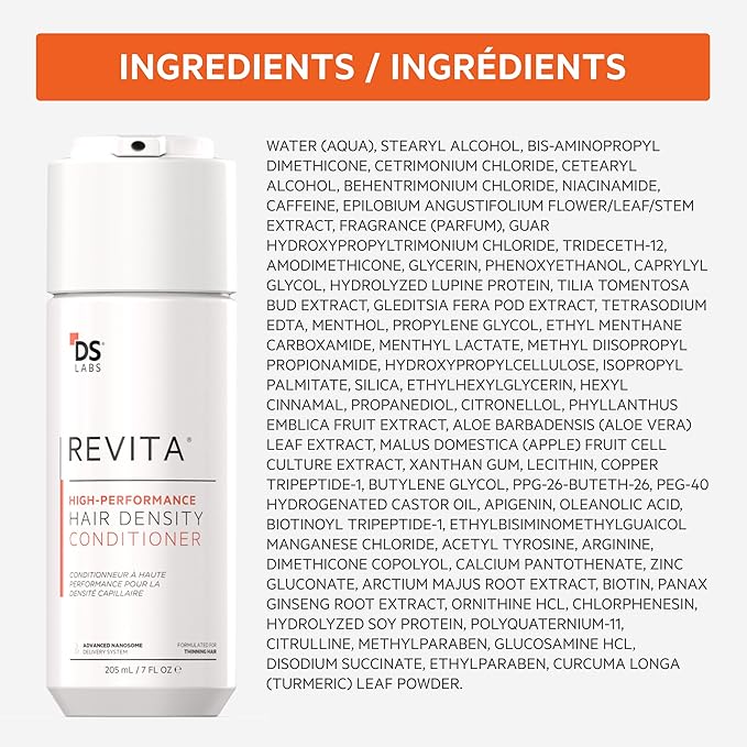 DS Labs Revita Hair Density Shampoo & Conditioner for Thinning Hair, 205 mL