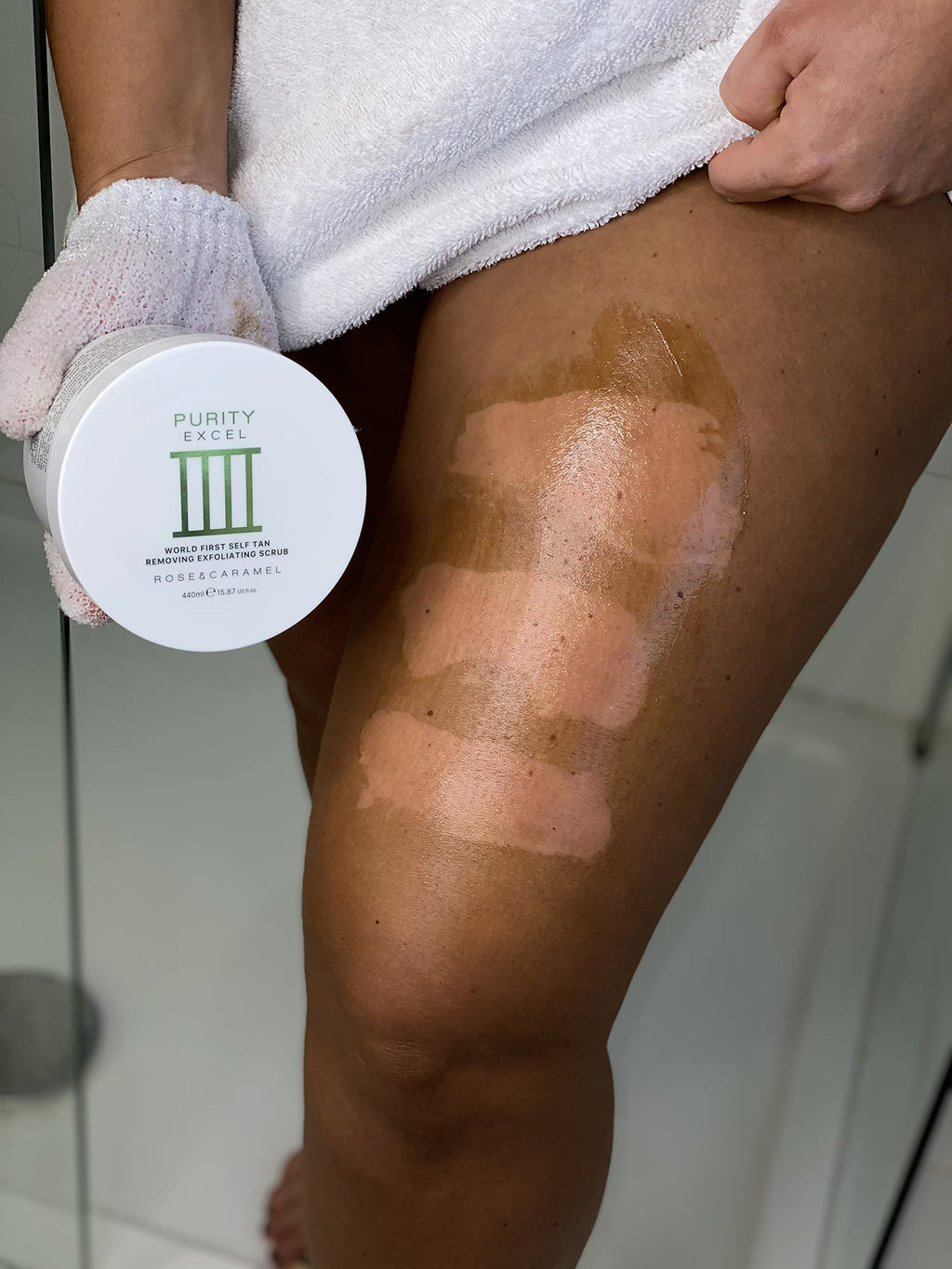 Rose & Caramel Purity Excel 60 Second Self Tan Remover 14.89 Fl Oz (440ml)